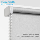 25mm Metal Bracket Upgrade Roller Blind Fittings Spare Kit,  Window Shade Repiar Kit Complete with Metal Brackets & End Plug, Shade Weight Max Load 6.6 LBS (3 KGS)